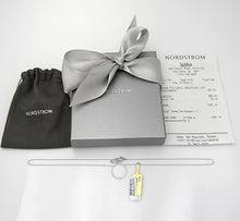 Load image into Gallery viewer, 750 White Gold 3/4ct Diamond Circle Pendant Necklace from Nordstroms/Box/Reciept