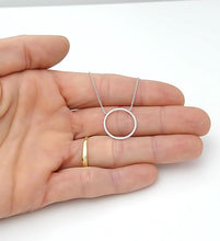 Load image into Gallery viewer, 750 White Gold 3/4ct Diamond Circle Pendant Necklace from Nordstroms/Box/Reciept