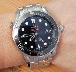 41mm Omega Seamaster Ceramic Black Dial 300M Stainless Steel Automatic Watch