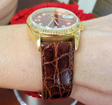 Load image into Gallery viewer, 1978 Rolex Day Date 36mm President 18k Yellow Gold Auto Red Diamond Dial 18038
