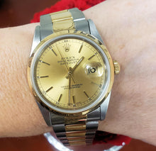 Load image into Gallery viewer, 36mm Rolex Datejust Two Tone 18k Gold &amp; Stainless Steel Automatic Oyster 16203
