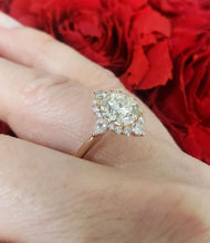 Load image into Gallery viewer, 2.00ct Round Diamond Victorian Style Engagement Ring in 14k Rose Gold VS2/KL
