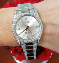 Load image into Gallery viewer, Rolex Oyster Perpetual 36mm Stainless Steel Oyster 4 1/2ct Diamond Auto 12600