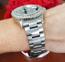 Load image into Gallery viewer, 40mm Rolex Submariner Diamond Bezel Black Dial Oyster Stainless Steel 16610 T