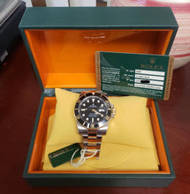 Load image into Gallery viewer, 40mm Factory Rolex Submariner Ceramic Two Tone 18k Steel Oyster Date 116613LN