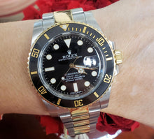 Load image into Gallery viewer, 40mm Factory Rolex Submariner Ceramic Two Tone 18k Steel Oyster Date 116613LN