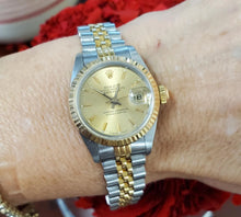 Load image into Gallery viewer, Rolex Datejust 26mm 69173 Champagne Dial Two-Tone 18k Gold SS Jubilee Quick-set