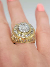 Load image into Gallery viewer, 3.00ct Diamond Octagon Shape Ring In 18k 750 Yellow Gold