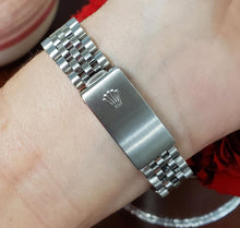 Load image into Gallery viewer, Ladies 31mm Mid-Size Rolex Datejust Stainless Jubilee 1ct Diamond Pink MOP 68274