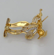 Load image into Gallery viewer, 18k Yellow Gold Diamond Ruby Coral Turquoise Clown Violinist Pin Brooch