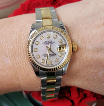Load image into Gallery viewer, Complete - 26mm Rolex Datejust Two Tone Oyster Steel 18k Gold Diamond MOP 179173
