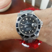 Load and play video in Gallery viewer, 1989 Rolex Submariner 40mm Stainless Steel Oyster Date Auto Black Dial 16610