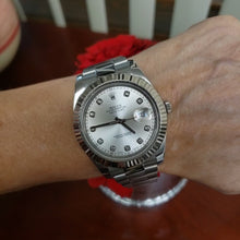 Load and play video in Gallery viewer, Box, Books, Card 41mm Rolex Datejust II Steel Oyster Auto Diamond Silver 116334