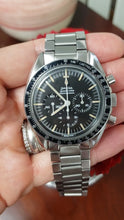 Load and play video in Gallery viewer, 40m Omega Speedmaster Professional 1967 Moon Apollo Chronograph 145.012-67 Watch