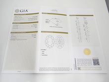 Load image into Gallery viewer, GIA 18k White Gold 2.00ct Oval Yellow Round White Diamond Halo Engagement Ring