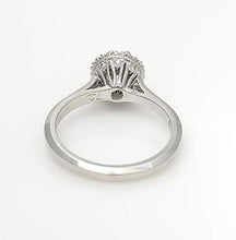 Load image into Gallery viewer, 18k Tacori .72ct T.W. Round Diamond Halo Solitaire Engagement Ring