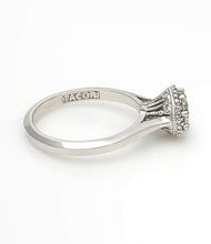 Load image into Gallery viewer, 18k Tacori .72ct T.W. Round Diamond Halo Solitaire Engagement Ring
