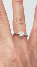 Load image into Gallery viewer, 585 14k White Gold 1.00ct Round Diamond Solitaire Engagement Ring