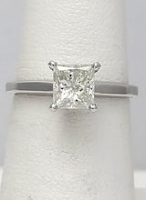 Load image into Gallery viewer, 14k White Gold 1.19ctw Princess Cut Diamond Solitaire Engagement Ring