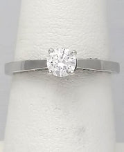 Load image into Gallery viewer, 18k White Gold Round Solitiare Tacori Semi Mount Engagement Ring
