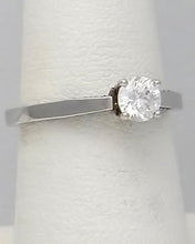 Load image into Gallery viewer, 18k White Gold Round Solitiare Tacori Semi Mount Engagement Ring