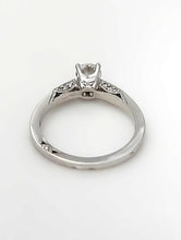 Load image into Gallery viewer, 18k White Gold Round Solitiare Tacori Semi Mount Engagement Ring