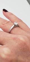 Load image into Gallery viewer, 18k White Gold Round Solitiare Tacori Semi Mount Engagement Ring