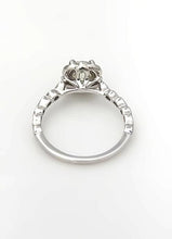 Load image into Gallery viewer, 1.00 CT. T.W. Round Diamond Ornate Halo Engagement Ring 14k White Gold