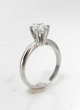 Load image into Gallery viewer, 1.00ct Round Diamond Solitiare Engagement Ring In 14k White Gold (VS2/GH)