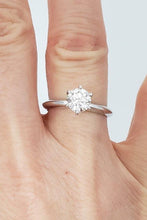 Load image into Gallery viewer, 1.00ct Round Diamond Solitiare Engagement Ring In 14k White Gold (VS2/GH)