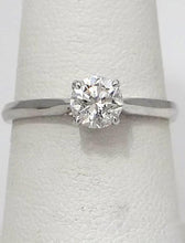 Load image into Gallery viewer, .63ct Round Diamond Classic Solitaire Engagement Ring In 14k White Gold
