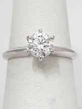 Load image into Gallery viewer, 1.00ct Round Diamond Solitiare Engagement Ring In 14k White Gold (VS2/GH)