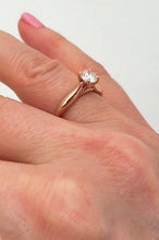 Load image into Gallery viewer, 14k Rose Gold Diamond Solitaire .56ctw VS2 Round Engagement Ring