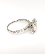 Load image into Gallery viewer, 1 1/2ct T.W. Round Diamond Halo Engagement Ring In 14k White Gold