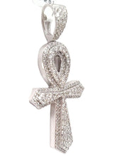 Load image into Gallery viewer, 3.00ct T.W. Diamond Large Ankh Cross In 10k White Gold
