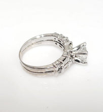 Load image into Gallery viewer, 2.00ct T.W Princess Cut Diamond Engagement Bridal Set In 14k White Gold