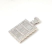 Load image into Gallery viewer, 18k White Gold 4.00ct Diamond Baguette Pendant