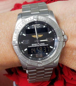 42mm Breitling Chronometre Aerospace Digital Titanium Chronograph Watch E79362