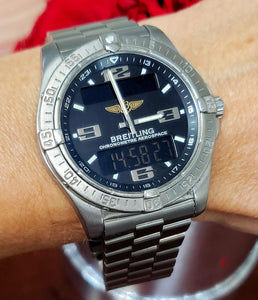 42mm Breitling Chronometre Aerospace Digital Titanium Chronograph Watch E79362