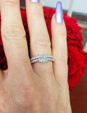 Load image into Gallery viewer, GIA Certified Square Diamond 1.46ct T.W. Engagement Bridal Set 950 Platinum