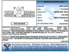 Load image into Gallery viewer, GIA Certified Square Diamond 1.46ct T.W. Engagement Bridal Set 950 Platinum