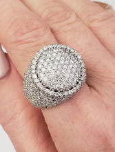 Load image into Gallery viewer, Mens 5.00ct Diamond Round XL Ring in 10k Yellow Gold