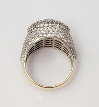Load image into Gallery viewer, Mens 5.00ct Diamond Round XL Ring in 10k Yellow Gold