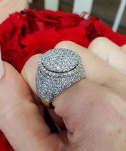 Load image into Gallery viewer, Mens 5.00ct Diamond Round XL Ring in 10k Yellow Gold
