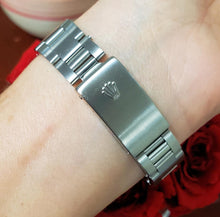 Load image into Gallery viewer, 34mm Rolex Air-King Engine Turn Stainless Steel Oyster Silver Automatic 16264