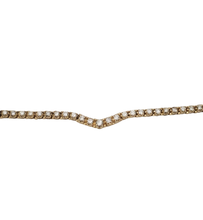 Load image into Gallery viewer, 5.00ct T.W. Diamond V Tennis Necklace in 14k Yellow Gold 17"