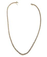 Load image into Gallery viewer, 5.00ct T.W. Diamond V Tennis Necklace in 14k Yellow Gold 17"