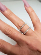 Load image into Gallery viewer, .30ct T.W. 15 DIAMOND WEDDING BAND in 10K WHITE GOLD