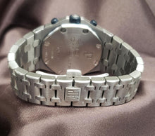 Load image into Gallery viewer, 43mm Audemars Piguet Royal Oak Offshore Chrono Panda White Navy Watch