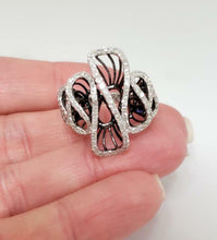 Load image into Gallery viewer, 3/4ct DIAMOND WAVY DIAMOND RING in 14K WHITE GOLD